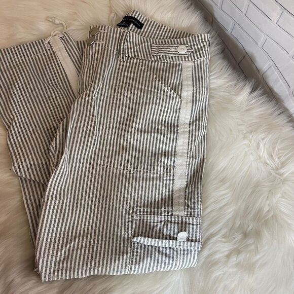 Sanctuary X Anthropologie Striped Utility Pants - Picture 2 of 10
